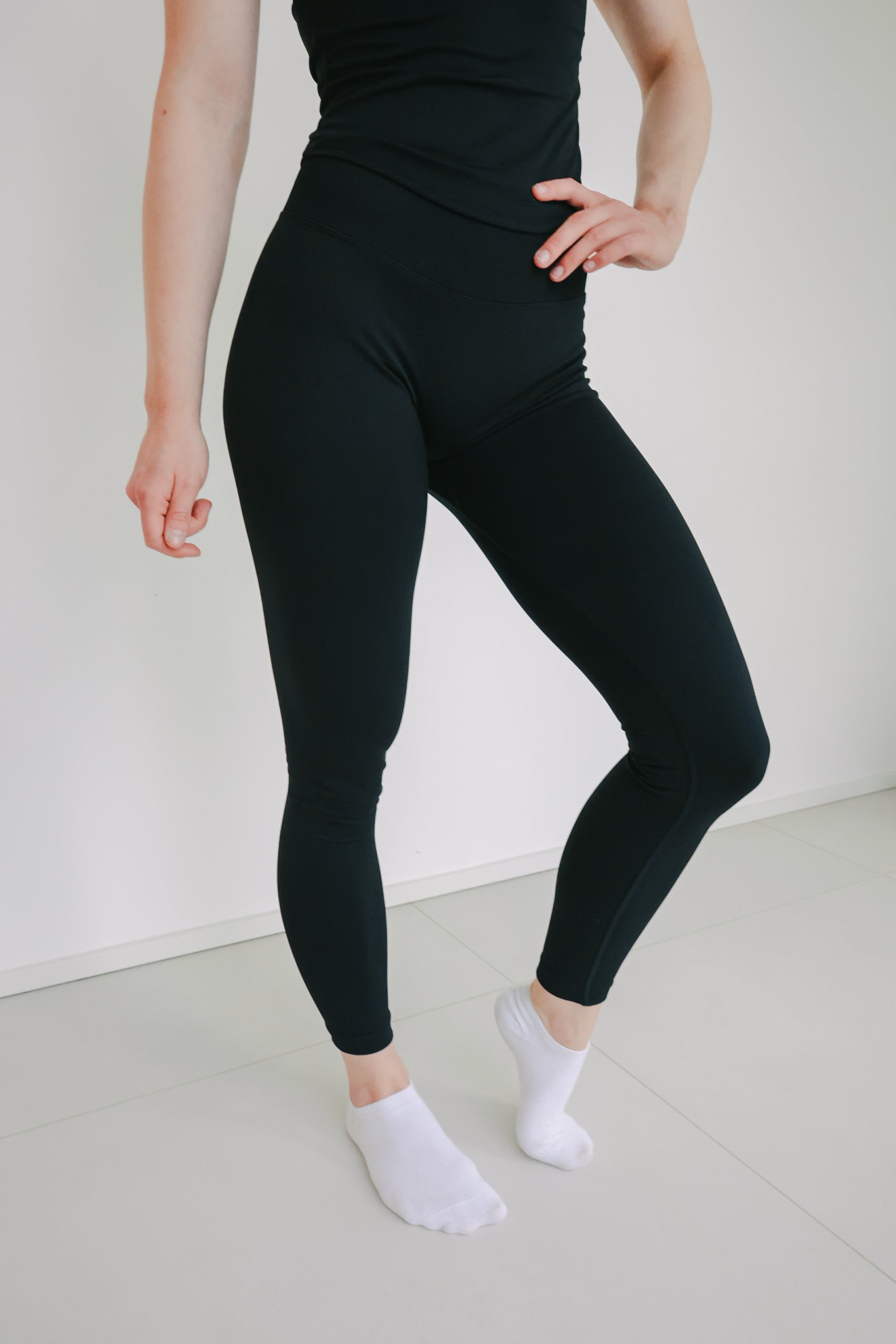 Formande träningsleggings med hög midja